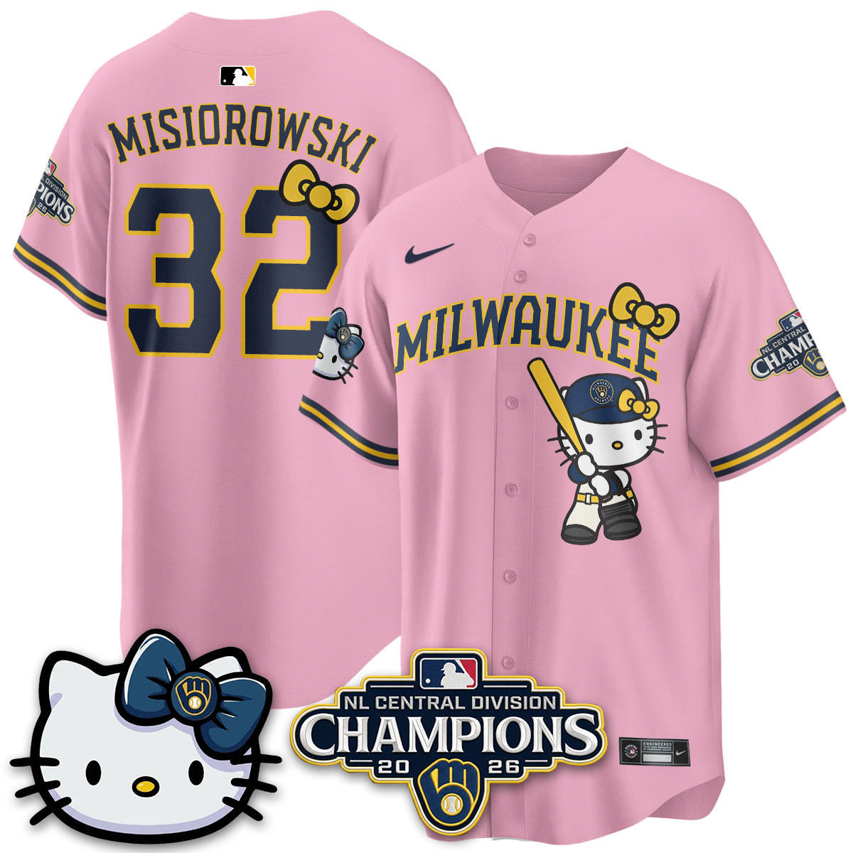 MIL NL Central Champs x Meow KT Vapor Jersey - Stitched