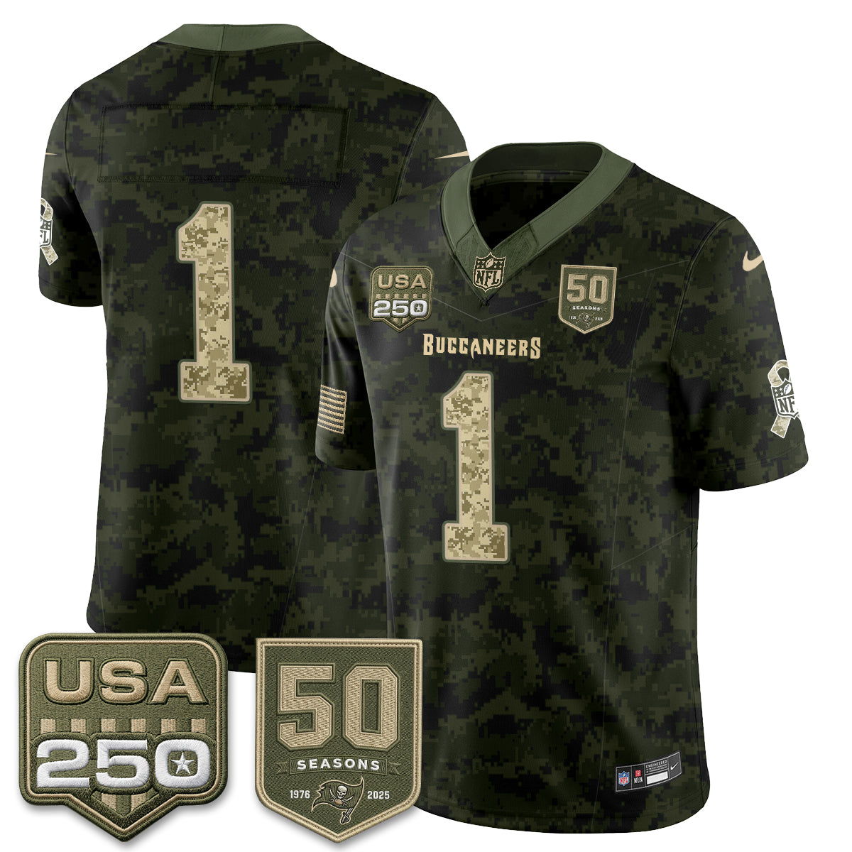 TB 2026 Salute to Service Edition Vapor Jersey - Stitched (Tiktok)