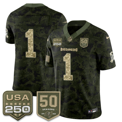 TB 2026 Salute to Service Edition Vapor Jersey - Stitched (Tiktok)