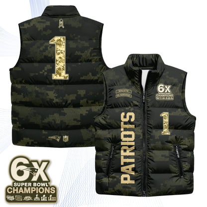 NE 2026 Salute to Service Puffer Vest - Printed