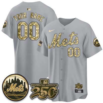 NYM Armed Forces Day Vapor Premier Limited Custom Jersey - All Stitched V2