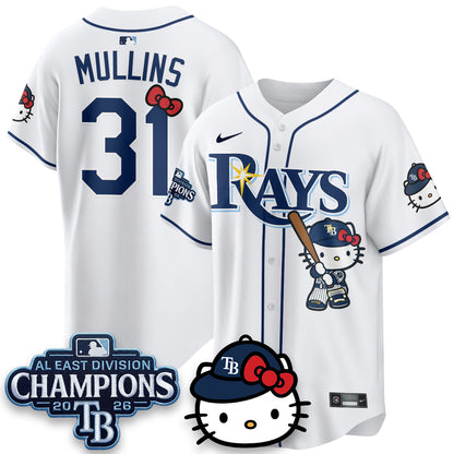 TB x Meow KT 2026 AL East Champs Vapor Jersey - Stitched