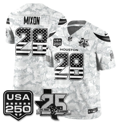 HOU 2026 Salute to Service Edition Vapor Jersey - Stitched
