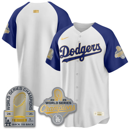 LAD Gold Collection Stadium Vapor Limited Jersey - 9x Champs - All Stitched