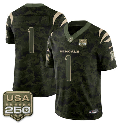 CIN 2026 Salute to Service Vapor Jersey - Stitched