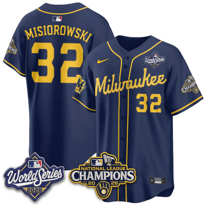Milwaukee Brewers 2026 NL Champions Vapor Jersey - Stitched