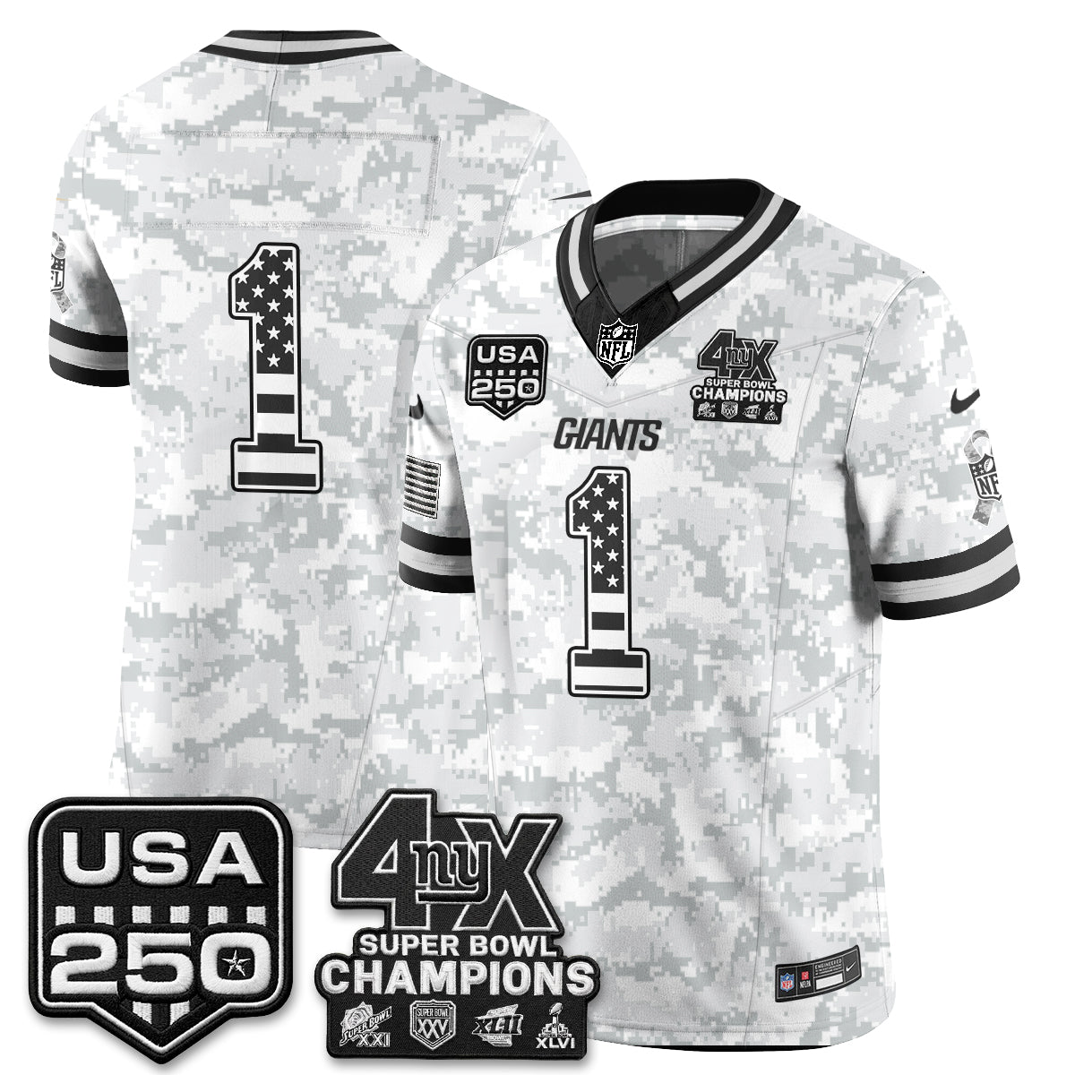 NYG 2026 Salute To Service Vapor Jersey - Stitched