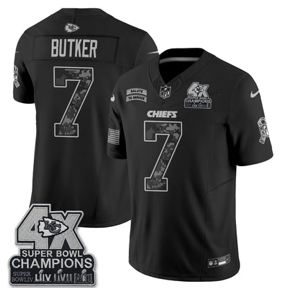 Kansas City Chiefs 2026 Salute to Service Vapor Jersey V2- Stitched