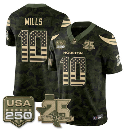 HOU 2026 Salute to Service Edition Vapor Jersey - Stitched
