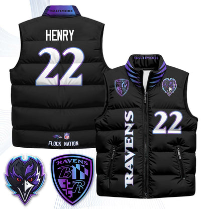 BAL "The Flock" Puffer Vest - Printed (V2)