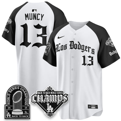 LAD World Series Champions B2B Patch Vapor Premier Limited Gothic Edition Jersey - All Stitched