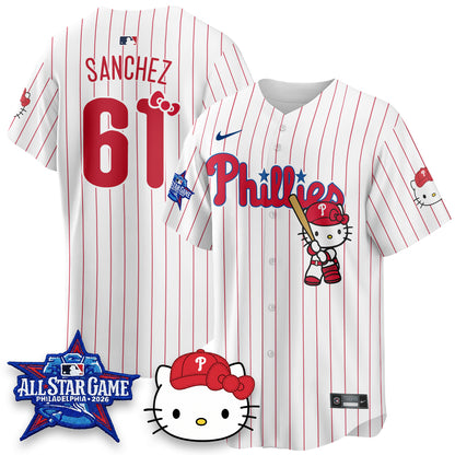 Philadelphia Phillies x Meow Kitty Vapor Limited Jersey V2- Stitched