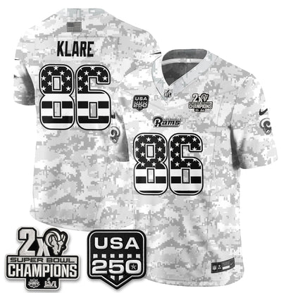 LAR 2026 Salute To Service Vapor Jersey - All Stitched
