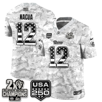 LAR 2026 Salute To Service Vapor Jersey - All Stitched
