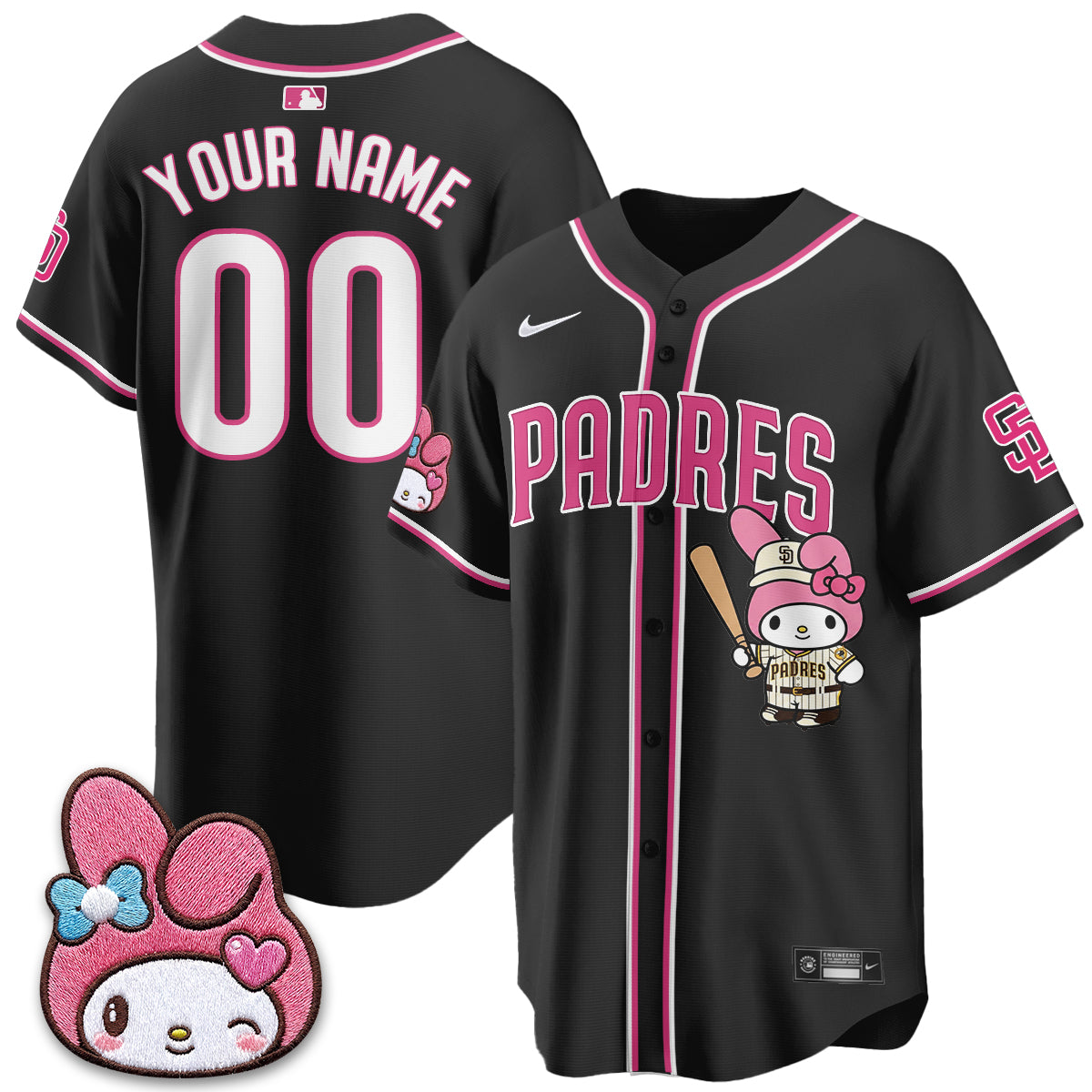 SD x Pink Sanrio Friend Vapor Custom Jersey - Stitched