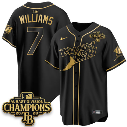 TB 2026 AL East Champs Gold Edition Vapor Jersey - Stitched