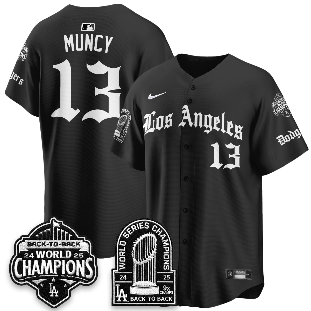LAD WS Champions Back 2 Back Patch Vapor Premier Limited Gothic Gold Edition Jersey - All Stitched