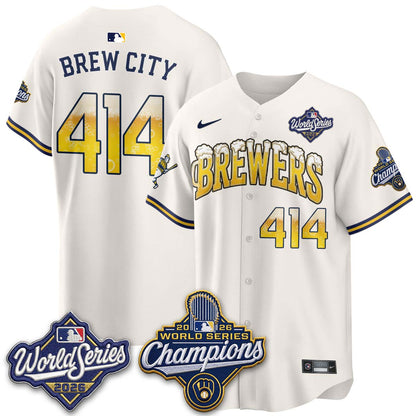 MIL "Pitcher & Pint" 2026 WS Champions Vapor Jersey - Stitched (#32 Tiktok)