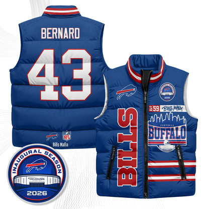 Buffalo Bills "Mafia" Edition Puffer Vest - Printed