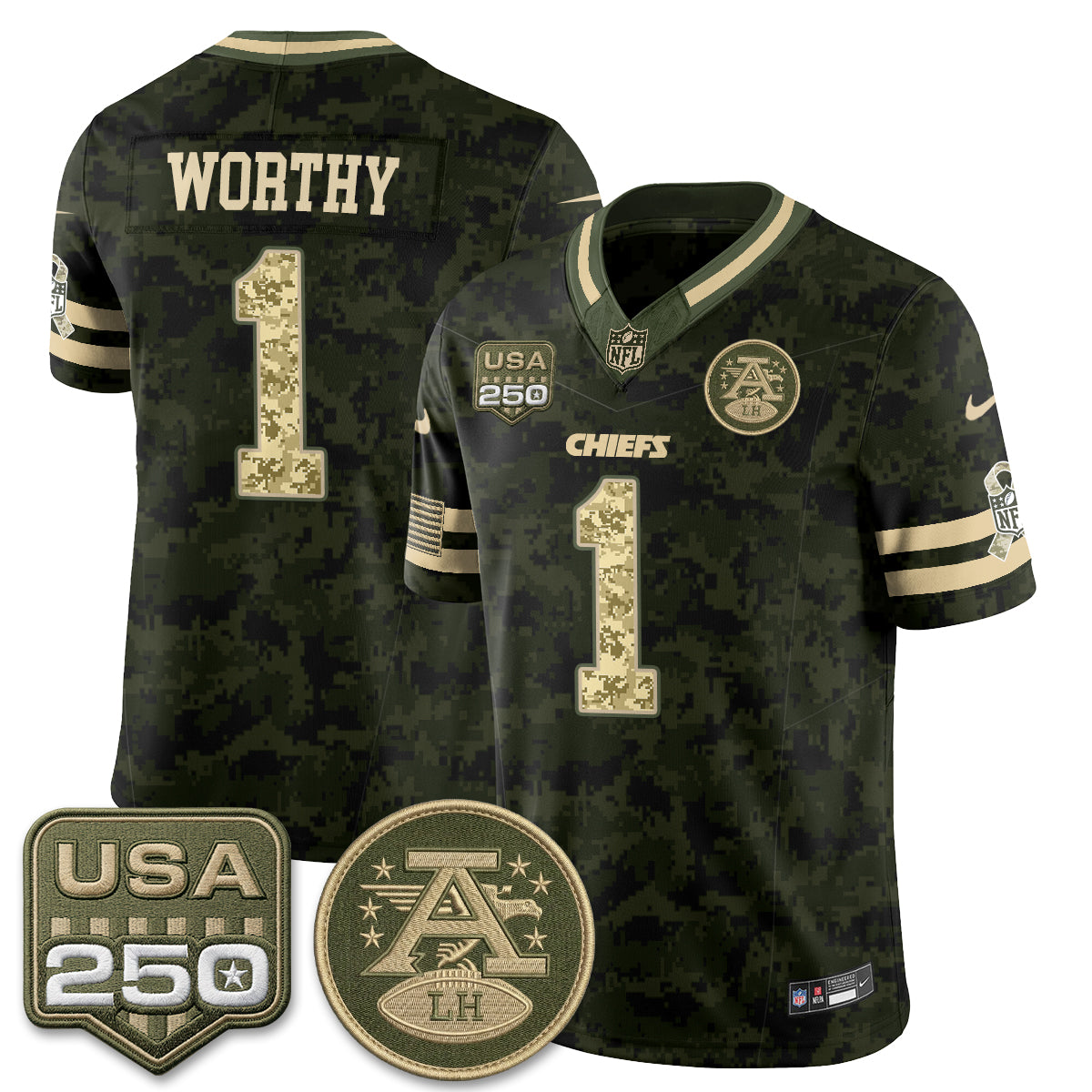 KC 2026 Salute to Service Vapor Jersey - Stitched