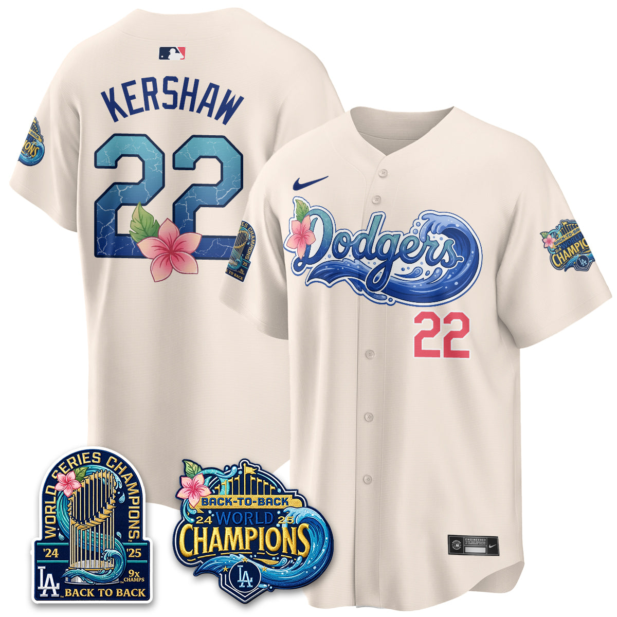 LAD Coastal Vapor Hawaiian Jersey - All Stitched