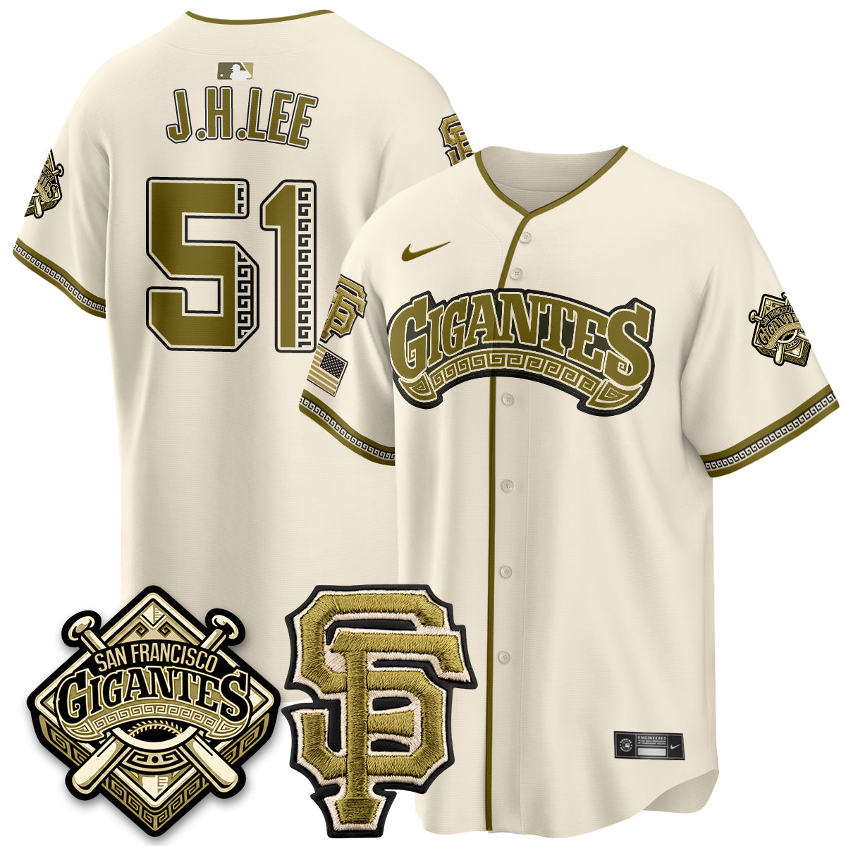 SF New Era Olive 2026 Armed Forces Day Jersey - All Stitched