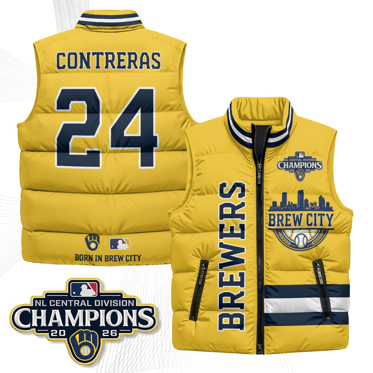 MIL "Brew City" Puffer Vest - Printed V3