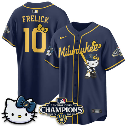 MIL NL Central Champs x Meow KT Vapor Pink Jersey - Stitched