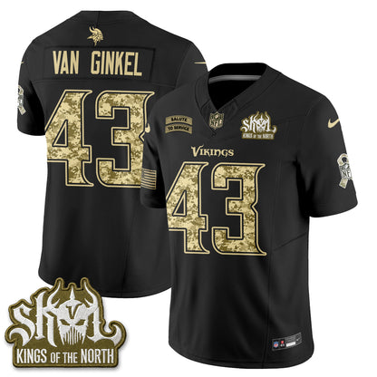 Minnesota Vikings 2026 Salute to Service V2 Vapor Jersey - Stitched