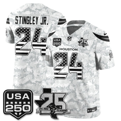 HOU 2026 Salute to Service Edition Vapor Jersey - Stitched