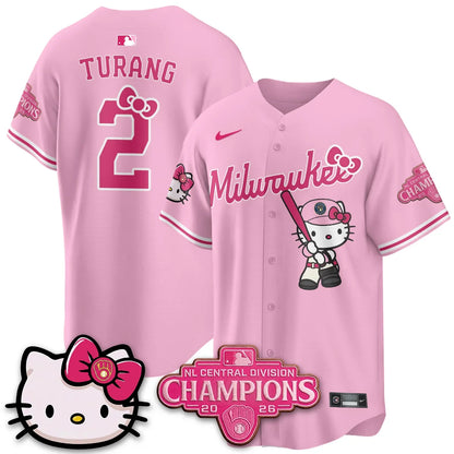 MIL NL Central Champs x Meow KT Vapor Pink Jersey - Stitched
