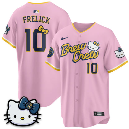 Milwaukee Brewers x Meow KT Vapor Jersey - Stitched N1