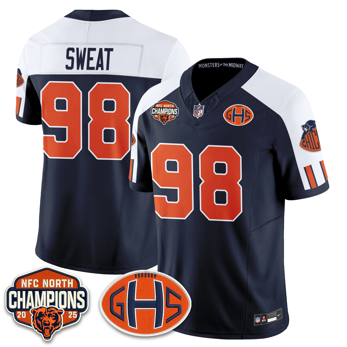 CHI 2026 Rivalries Split Edition Vapor Jersey - Stitched