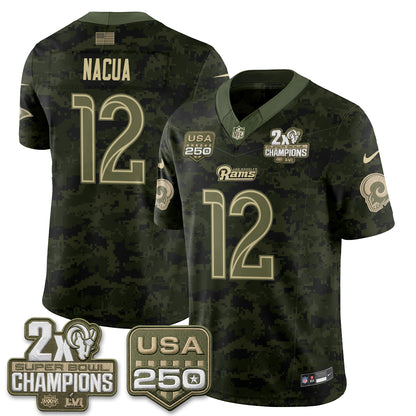 LAR 2026 Salute To Service Vapor Jersey - All Stitched