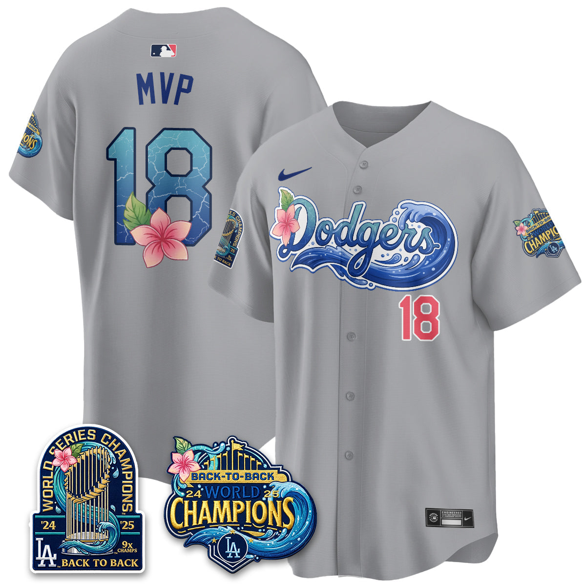LAD Coastal Vapor Hawaiian Jersey - All Stitched