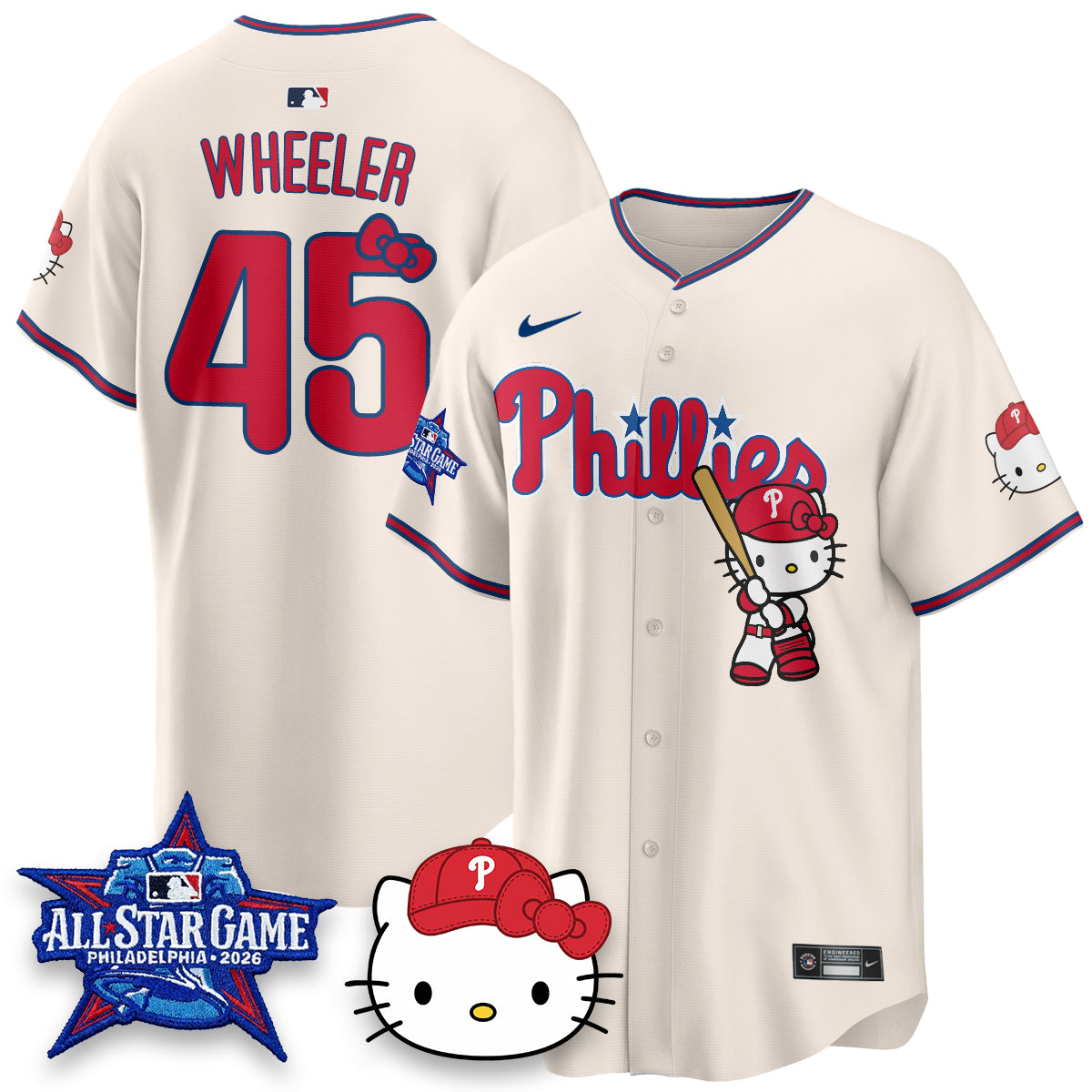 Philadelphia Phillies x Meow Kitty Vapor Limited Jersey V2- Stitched