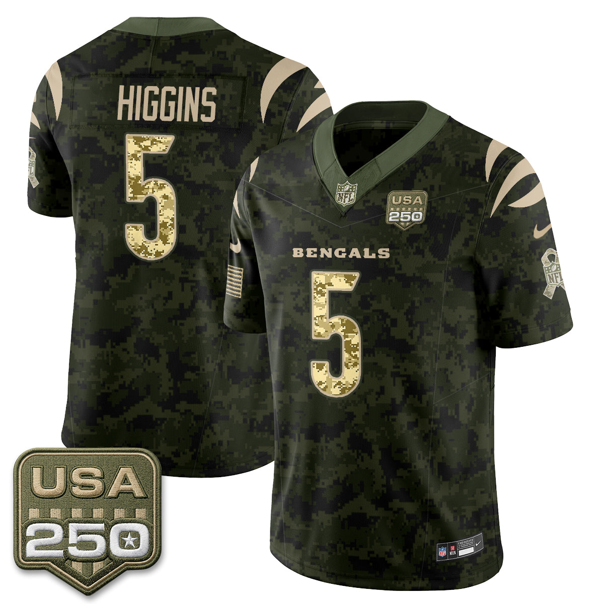 CIN 2026 Salute to Service Vapor Jersey - Stitched