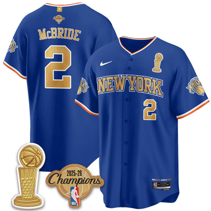 NYK Champions Night Baseball City 25/26 Jersey - Stitched