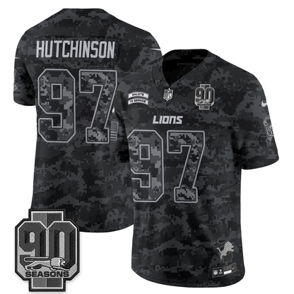 Detroit Lions 2026 Salute to Service Vapor Jersey V2- Stitched
