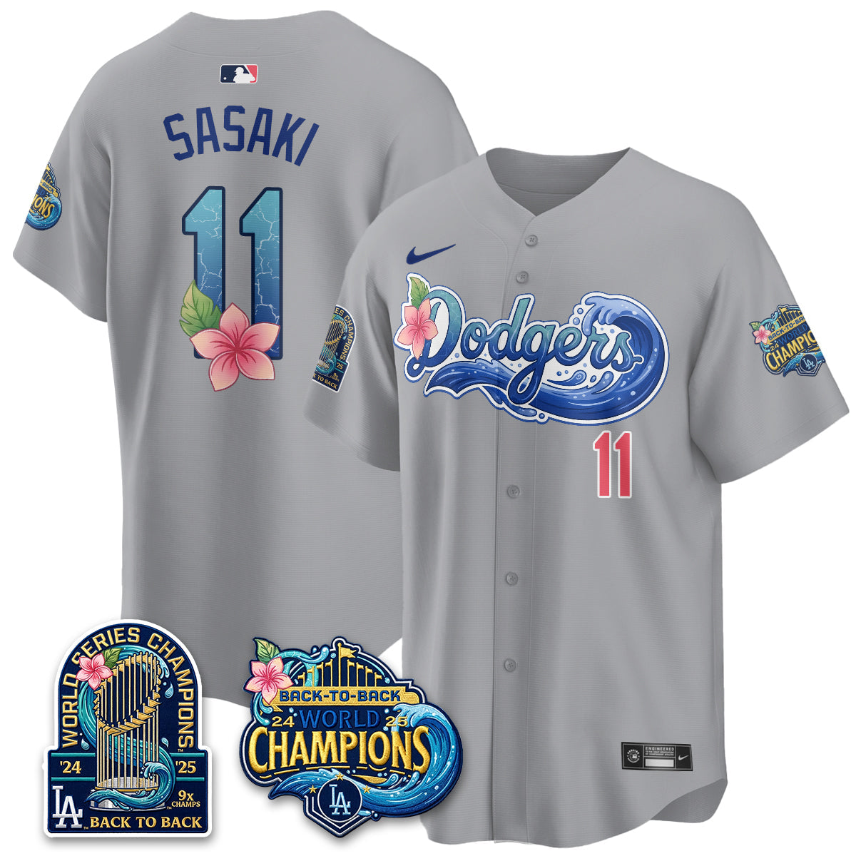 LAD Coastal Vapor Hawaiian Jersey - All Stitched