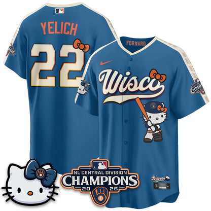 MIL NL Central Champs x Meow KT Vapor Jersey - Stitched