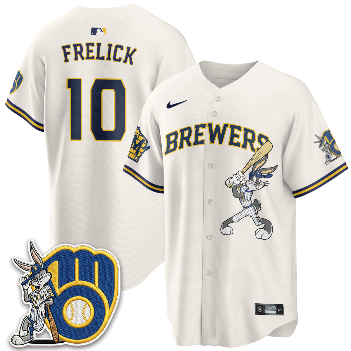 Milwaukee Brewers Bunny Edition Vapor Jersey - Stitched N1