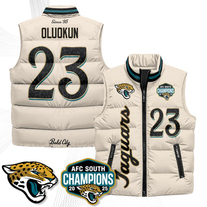 Jacksonville Jaguars 2026 Rivalries Puffer Vest - Printed