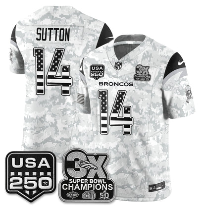 Denver Broncos 2026 Salute to Service Edition Vapor Jersey - Stitched