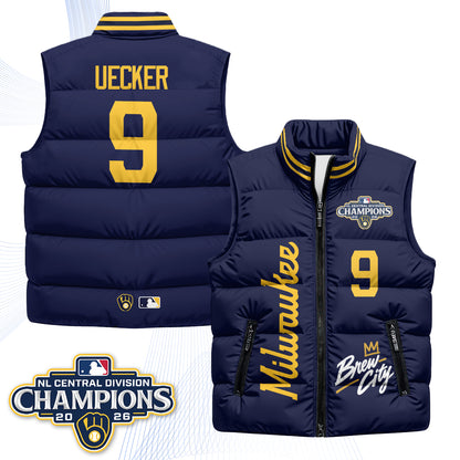 Milwaukee Brewers "Brew City" Puffer Vest V2 - Printed
