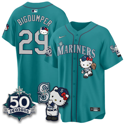 SEA x Meow KT Night Limited Teal Jersey - All Stitched