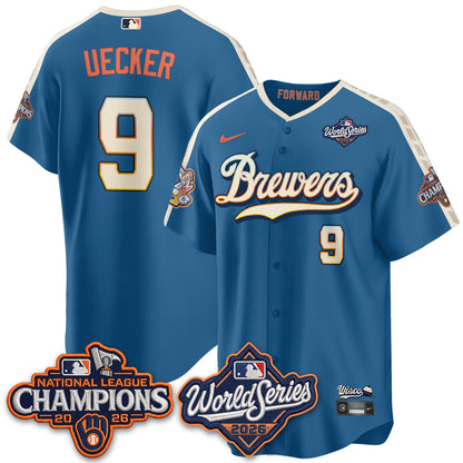 Milwaukee Brewers WS26 & 2026 NL Champions City Connect Vapor Jersey - Stitched