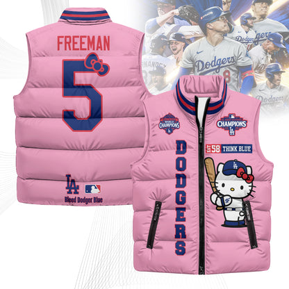 LAD x Meow KT Puffer Vest - Printed