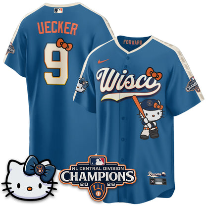 MIL NL Central Champs x Meow KT Vapor Pink Jersey - Stitched