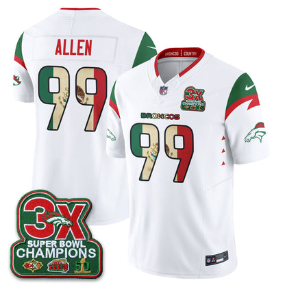 DEN 3X Champs Mexico Edition Vapor Jersey - Stitched